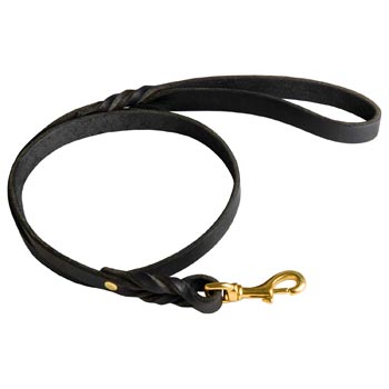 Best Training Doberman Leash with Braided Details on Opposite Sides