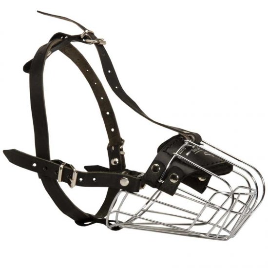 🐶 Wire Basket Doberman Muzzle for Comfortable Walking and Training - Click Image to Close
