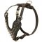 Spiked Leather Doberman Harness for Fashionable Walking