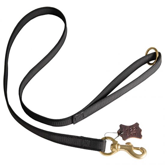 All Weather Nylon Doberman Leash for Walking and Training Activities