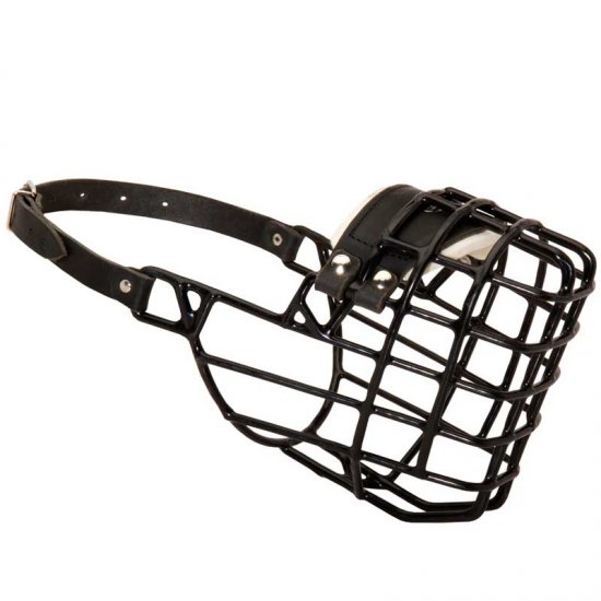 Frost-Resistant Wire Cage Doberman Muzzle with One Adjustable Strap