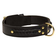 Incredible Design Doberman Braided Leather Collar
