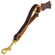 Easy Quick Grab Pull Tab Fully Leather Doberman Leash