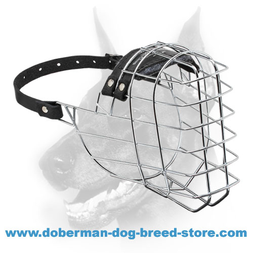 'The Silencer' Wire Cage Doberman Muzzle With One Strap