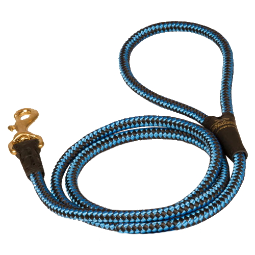 Cord nylon dog leash for Doberman dog